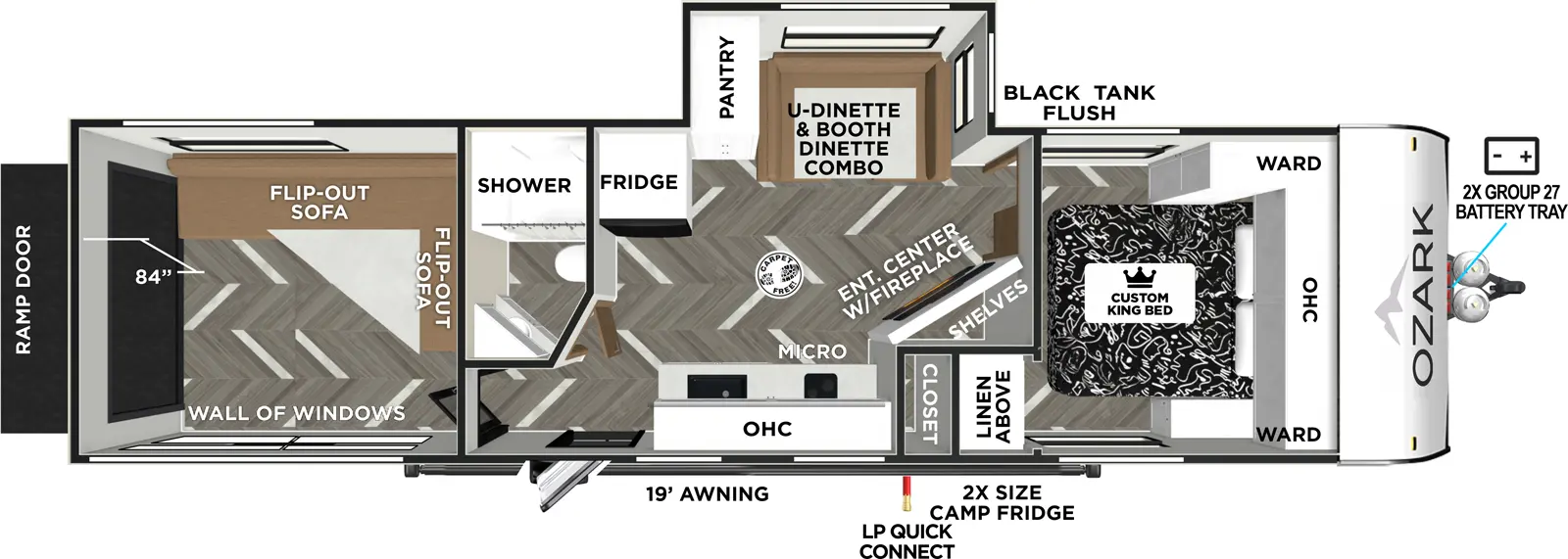 Ozark 2900THK Floorplan